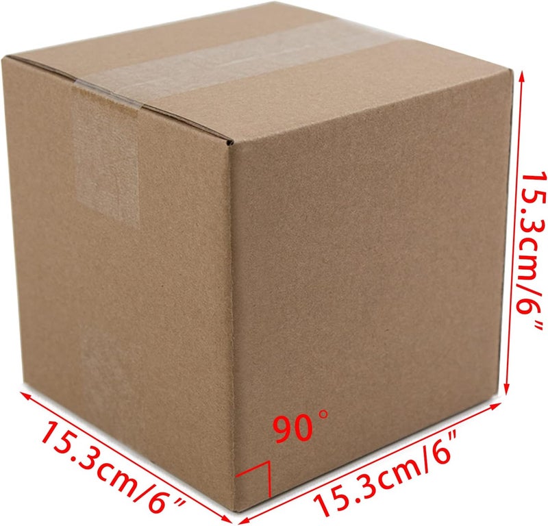 SUNLPH Shipping Boxes 6x6x6 Inches Small Corrugated Cardboard Boxes, 25 Pack - Image 2